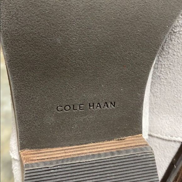 Cole Haan Landsman Light Gray Suede Ankle Bootie - Picture 9 of 12
